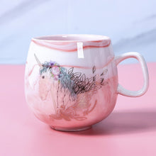 Load image into Gallery viewer, Flamingo Coffee Mugs Ceramic Mug Travel Cup Cute Cat Foot Ins 72*85mm 350ml H1215