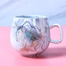 Load image into Gallery viewer, Flamingo Coffee Mugs Ceramic Mug Travel Cup Cute Cat Foot Ins 72*85mm 350ml H1215