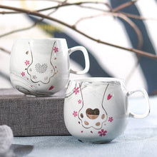Load image into Gallery viewer, Flamingo Coffee Mugs Ceramic Mug Travel Cup Cute Cat Foot Ins 72*85mm 350ml H1215