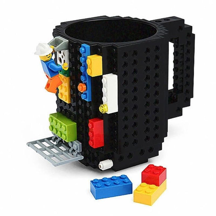 350ML Mug Cup for Milk Coffee Water Build-On Brick Type Mug Cups Water Holder for LEGO Building Blocks Design Gift